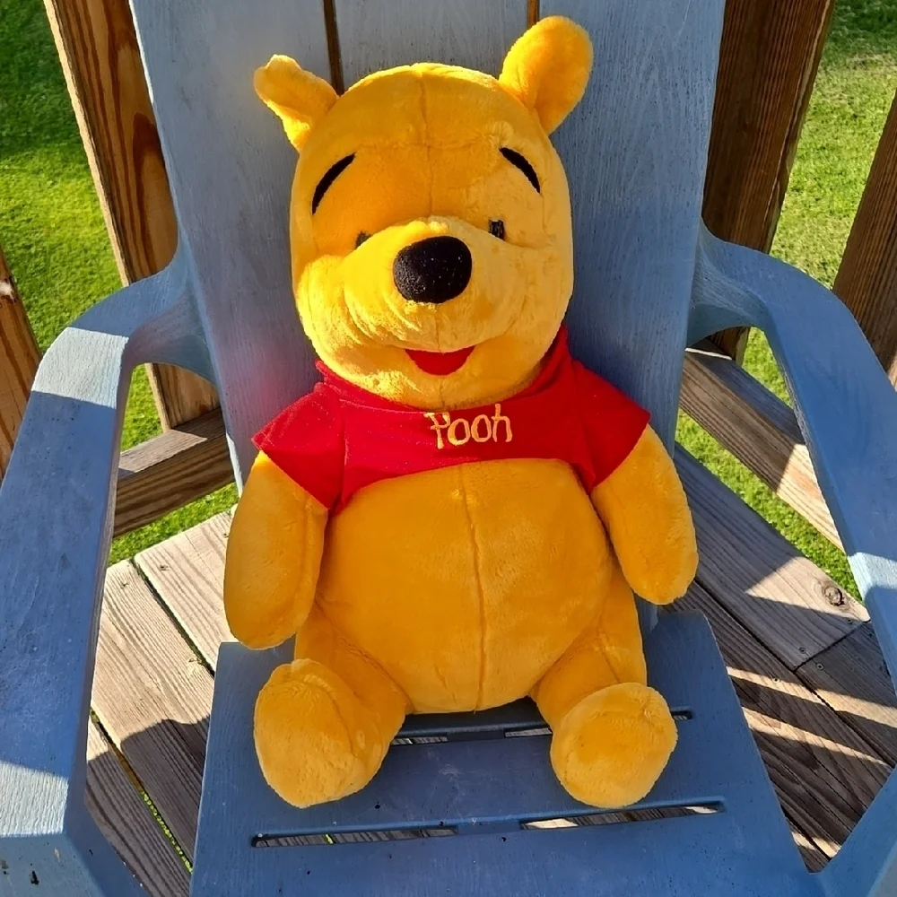Pooh Mattel Arco Toys Winnie the Pooh Stuffed Animal Yellow and Red 18.5 IN LG